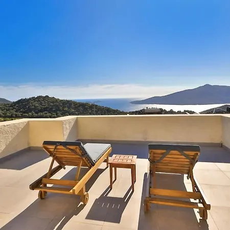 Marsilya Is Stone House For 8 People With A Magnificent Sea View In Kalkan Vila *