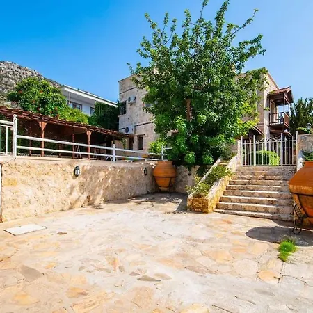 Marsilya Is Stone House For 8 People With A Magnificent Sea View In Kalkan Kaş
