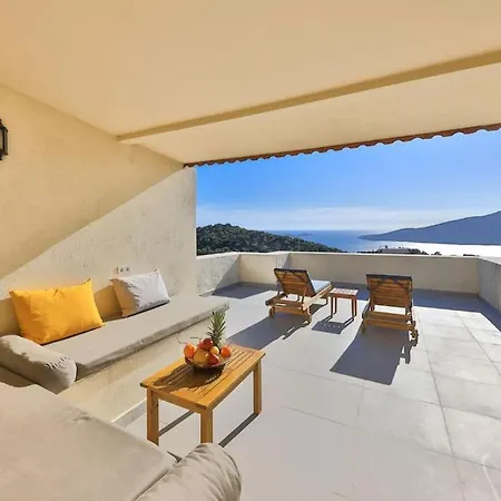 Marsilya Is Stone House For 8 People With A Magnificent Sea View In Kalkan Vila Kaş