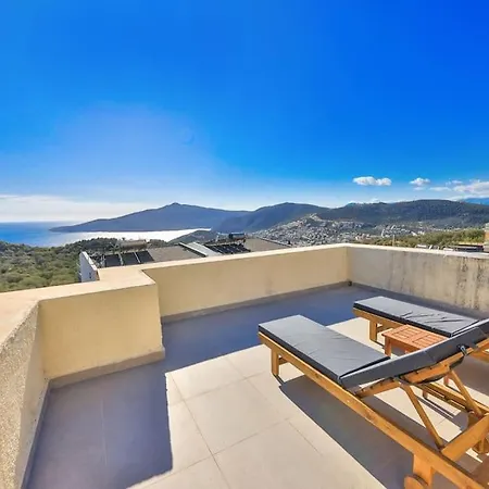 Vila Marsilya Is Stone House For 8 People With A Magnificent Sea View In Kalkan Kaş
