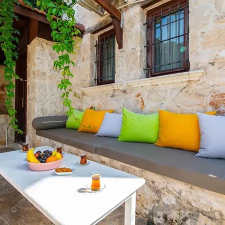 Marsilya Is Stone House For 8 People With A Magnificent Sea View In Kalkan Kaş